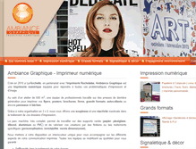 Tablet Screenshot of ambiance-graphique.com